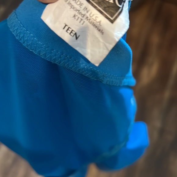 Kelle 2pc Blue Dance Costume - Picture 5 of 9